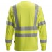 Snickers 2461 ProtecWork Class 3 Hi-Vis Yellow Long Sleeved T-Shirt Snickers 2461 ProtecWork Class 3 Hi-Vis Yellow Long Sleeved T-Shirt