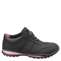 Amblers FS47 Black/Pink Ladies Safety Trainers
