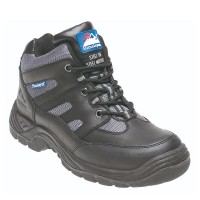 Himalayan 4000 Black/Silver Leather Safety Boots