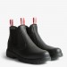 Hunters Drift Black Leather Occupational Slip On Non Safety Dealer Boots