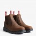 Hunters Drift Brown Leather Non Safety Dealer Boots Slip On Occupational 
