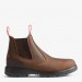 Hunters Drift Brown Leather Non Safety Dealer Boots Slip On Occupational 