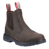 Hunter Kirkwood Ladies Brown Occupational Non Safety Slip On Dealer Boots