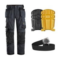 Snickers 6251 Stretch Trousers Kit inc 9110 Kneepads & PTD Belt