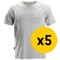 Snickers 5x 2580 Logo T-Shirt Bundle