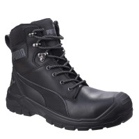 Puma Conquest 630730 Black Safety Boots Side Zip Waterproof