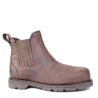 Rock Fall RF206 Farrier Brown Safety Dealer Boots Steel Toe