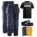 Snickers 2 x 3211 Kit Inc Snickers Direct TShirt, Kneepads & A PTD Belt