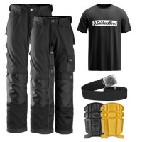 Snickers 2 x 3311 Kit Inc T-Shirt, Kneepads & A Belt