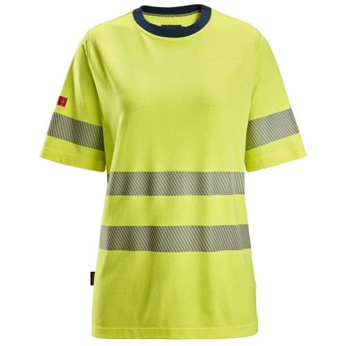 Snickers 2567 ProtecWork Women's Class 2 Hi-Vis Yellow T-Shirt Snickers 2567 ProtecWork Women's Class 2 Hi-Vis Yellow T-Shirt