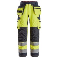 Snickers 6261 ProtecWork Hi-Vis Trousers Holster Pockets Class 2