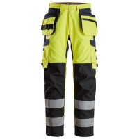 Snickers 6264 ProtecWork Hi-Vis Trousers Holster Pockets Class 2