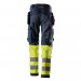 Snickers 6767 ProtecWork Women's Class 1 Hi-Vis Yellow / Navy Stretch Trousers Holster Pockets Snickers 6767 ProtecWork Women's Class 1 Hi-Vis Yellow / Navy Stretch Trousers Holster Pockets