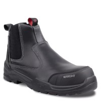 Wright Onyx S3S Black Leather Metal Free Safety Dealer Boots ESD 