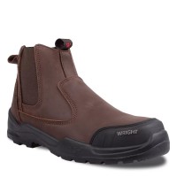 Wright Onyx S3S Brown Leather Safety Dealer Boots ESD Metal Free