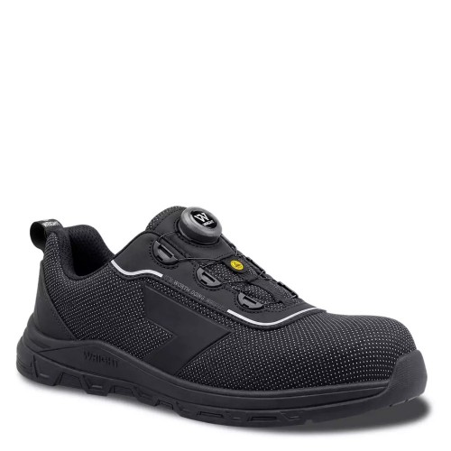 Wright PU Tek Dial Lace Black Metal Free Safety Trainers ESD Wright PU Tek Dial Lace Black Metal Free Safety Trainers ESD