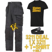 Snickers 3211 Work Trouser Kit T-Shirt & PTD Belt