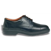 Cofra Coulomb Black Leather Shoe with Steel Toe Caps