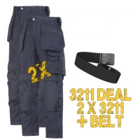 Snickers 2 x 3211 Kit Inc A PTD Belt CoolTwill Holster Trousers